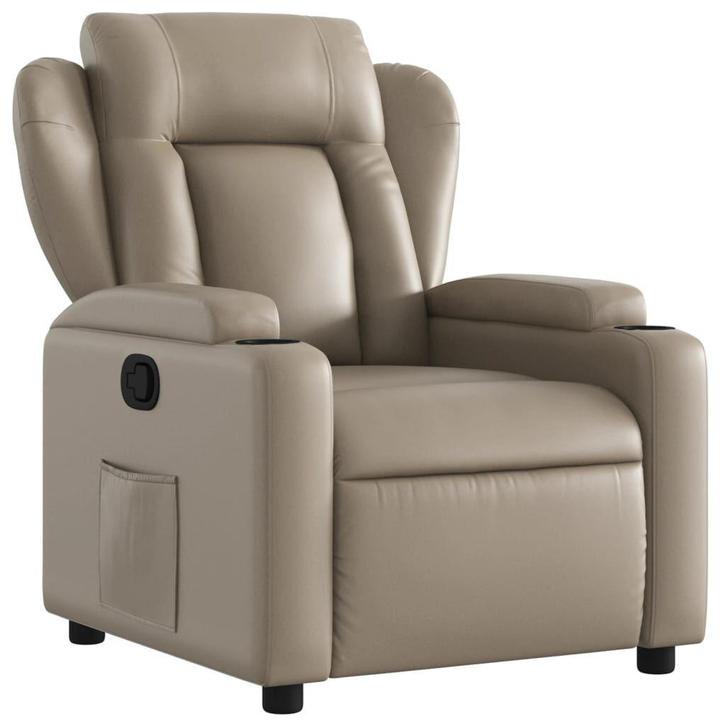Relaxzetel Cappuccino Kunstleer - OP = OP! Comfortabel!, Huis en Inrichting, Fauteuils, 75 tot 100 cm, 75 tot 100 cm, Nieuw, Verzenden