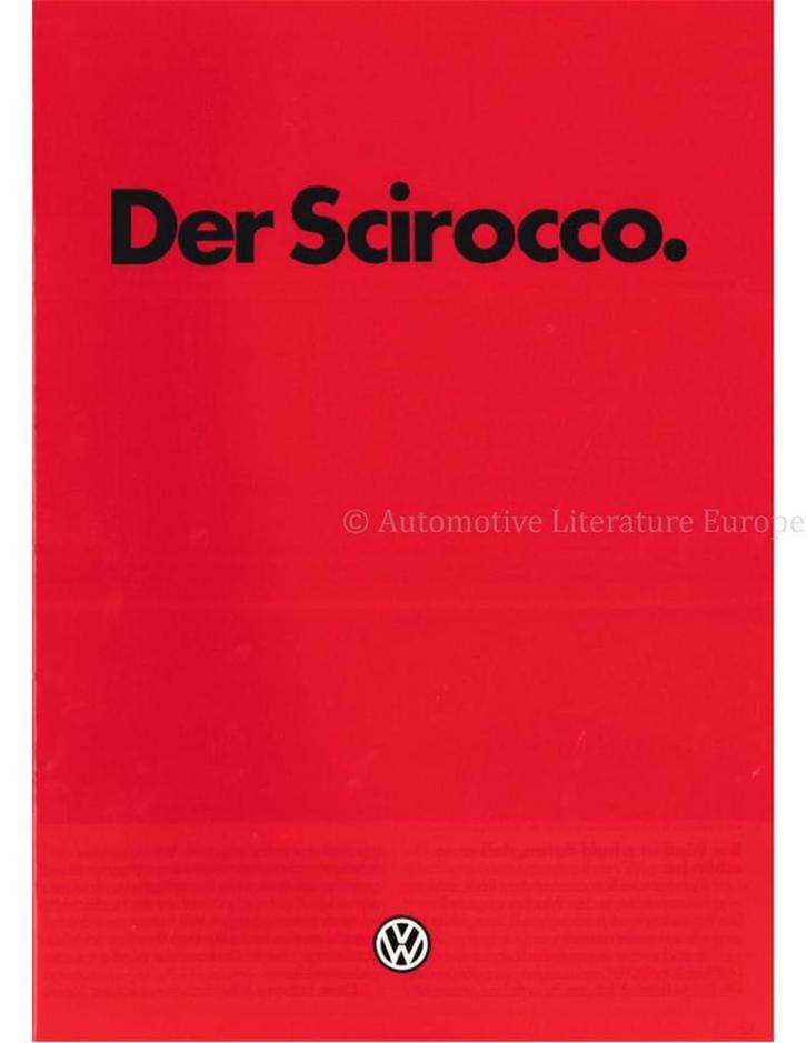 1981 VOLKSWAGEN SCIROCCO BROCHURE DUITS, Livres, Autos | Brochures & Magazines, Enlèvement ou Envoi