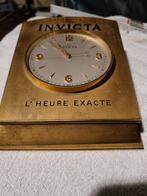 Tafelklok - Invicta - - Verguld messing - 1950-1960