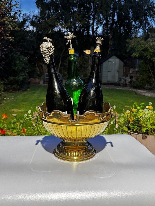 Large Sheffield Silver-Plated Victorian Punch Bowl with, Antiek en Kunst, Antiek | Meubels | Tafels