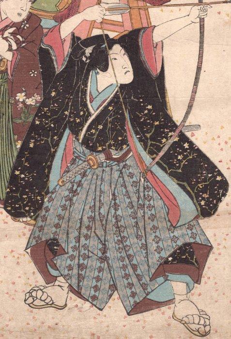 Archery and RIding (Shagyo), from the series The Six Arts, Antiek en Kunst, Antiek | Overige Antiek
