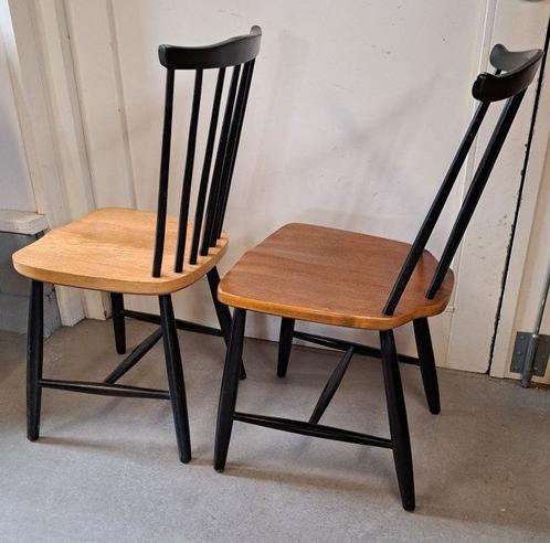 Haga Fors - Eetkamerstoel - Spijlenstoel - Hout - Twee, Antiek en Kunst, Kunst | Designobjecten