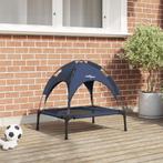 vidaXL Verhoogd Hondenbed Met Verwijderbaar Dak Marineblauw, Verzenden, Nieuw