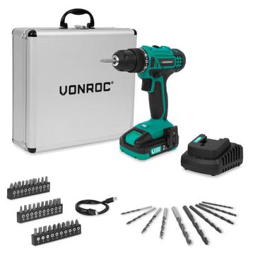 Accuboormachine 20V | Incl. 2.0Ah accu, snellader en 46, Verzenden