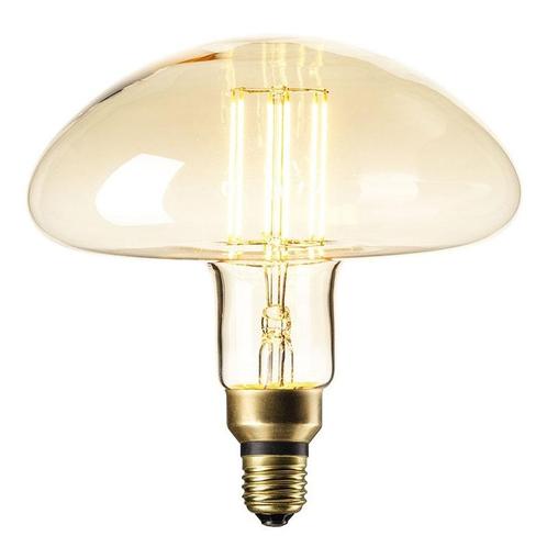 Filament LED Lamp Calgary XXL Gold Ø195mm E27 6W, Huis en Inrichting, Lampen | Losse lampen, Verzenden