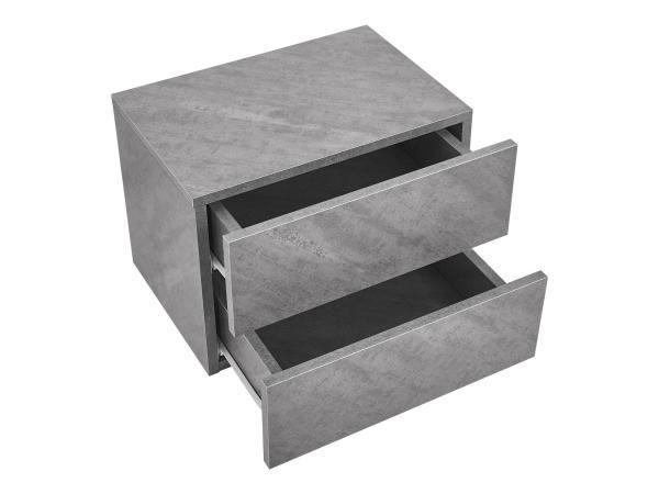 Veiling - Zwevend Nachtkastje - 40 x 29 x 30 cm - Grijs - 2, Huis en Inrichting, Slaapkamer | Nachtkastjes, Nieuw