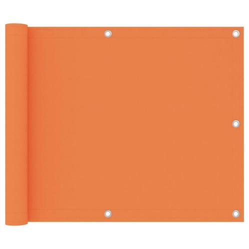 vidaXL Balkonscherm 75x300 cm oxford stof oranje, Tuin en Terras, Parasols, Nieuw, Verzenden