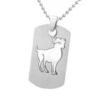 Fako Bijoux - Ketting - RVS Hanger - Sterrenbeeld Open - Ram, Verzenden, Nieuw