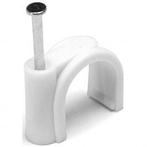 Spijkerclip 16-19 mm Wit - 100 stuks voor veilig kabelbeheer, Doe-het-zelf en Bouw, Verzenden, Nieuw