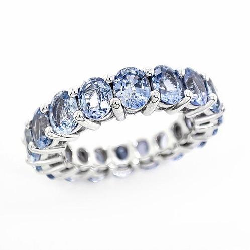 Zonder Minimumprijs - Ring - 14 karaat Witgoud -  8.00ct., Handtassen en Accessoires, Ringen