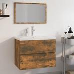 vidaXL Badkamermeubelset bewerkt hout gerookt eikenkleurig, Huis en Inrichting, Verzenden, Nieuw