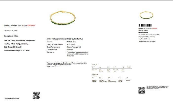 Zonder minimumprijs - Armband - 14 karaat Geel goud -, Handtassen en Accessoires, Armbanden