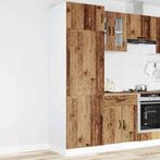 vidaXL Keukenkast Kalmar bewerkt hout oud houtkleurig, Huis en Inrichting, Verzenden, Nieuw