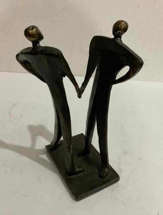Beeldje - Twee personen - Brons, Antiek en Kunst, Curiosa en Brocante