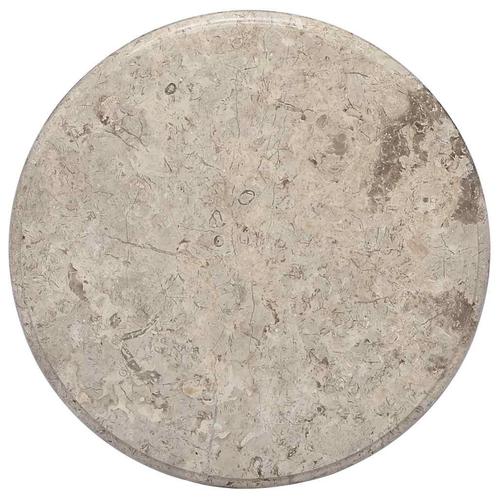 vidaXL Tafelblad Ø50x2,5 cm marmer grijs, Huis en Inrichting, Tafelonderdelen, Nieuw, Verzenden