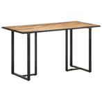 vidaXL Table de salle à manger 140 cm Bois de manguier, Maison & Meubles, Tables | Tables à manger, Neuf, Verzenden