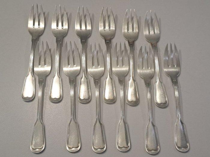 Bruno Wiskemann - Vork (12) - Verzilverd, Antiek en Kunst, Antiek | Meubels | Tafels