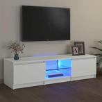 vidaXL Tv-meubel met LED-verlichting 140x40x35,5 cm wit, Verzenden, Nieuw