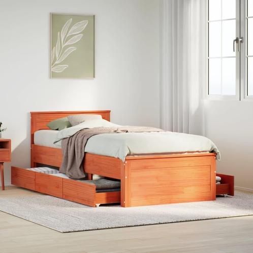 vidaXL Cadre de lit sans matelas avec tête de lit, Maison & Meubles, Chambre à coucher | Lits, Neuf, Envoi