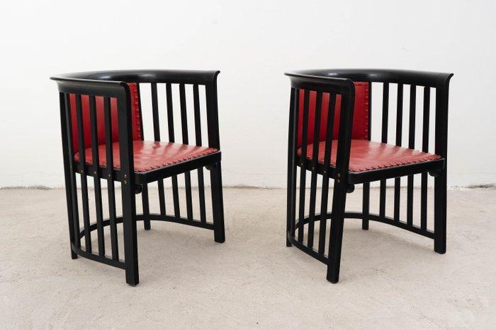 J.&J. Kohn - Josef Hoffmann - Fauteuil (2) - Vleermuis -, Antiek en Kunst, Antiek | Meubels | Stoelen en Sofa's