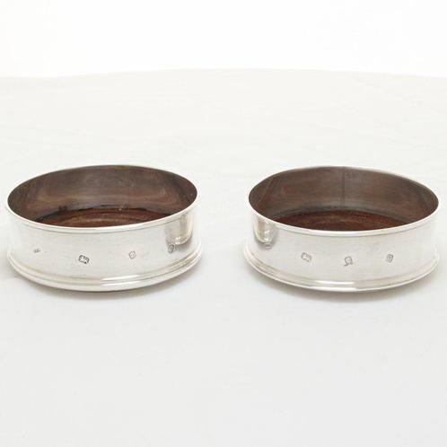 David R Mills - Flessenonderzetter (2) - .925 zilver -, Antiek en Kunst, Antiek | Zilver en Goud