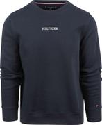 Tommy Hilfiger Trui Logo Navy maat Maat 52/54 (L) Heren, Maat 52/54 (L), Tommy Hilfiger, Nieuw, Verzenden