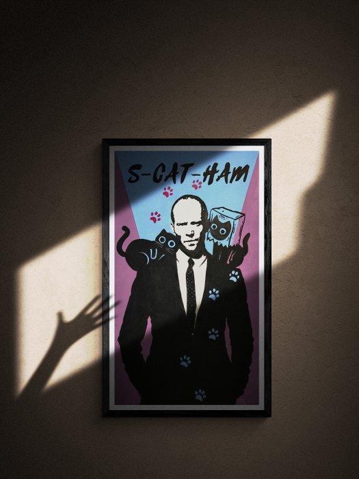 729PSF - You,re not that tough S-CAT-HAM 1 XL, Antiek en Kunst, Kunst | Schilderijen | Modern