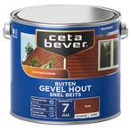 NIEUW - Cetabever Snelbeits Gevel Hout transparant, teak ..., Bricolage & Construction, Bois & Planches, Verzenden
