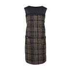 Fracomina • geruite zwart beige jurk • L, Fracomina, Verzenden, Nieuw, Zwart