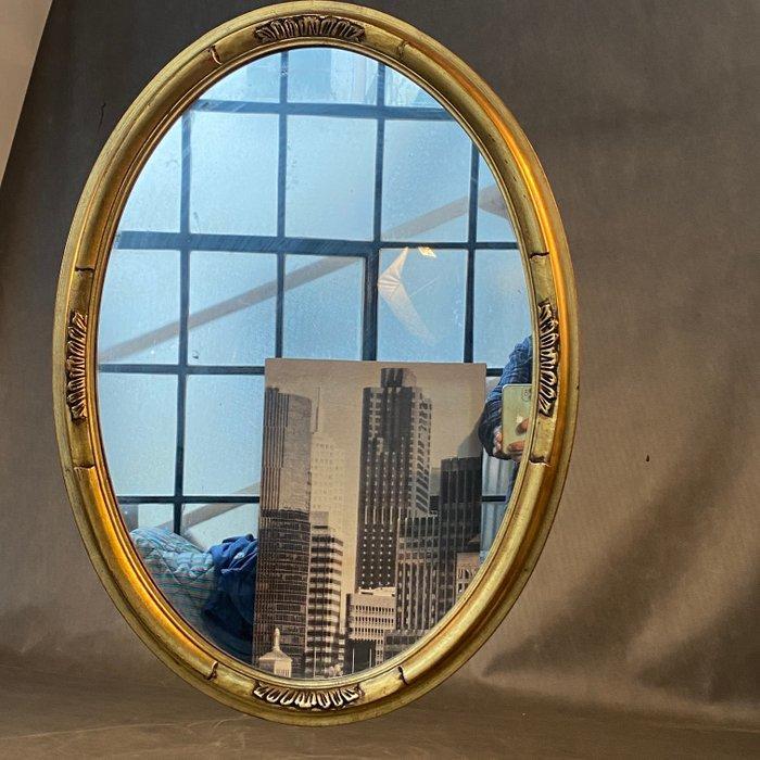 Spiegel - Hout, Italiaanse stijl uit de jaren 50., Antiek en Kunst, Kunst | Designobjecten