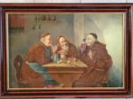 Frits Pieters (1915-2002) - Trappisten aan het bier.