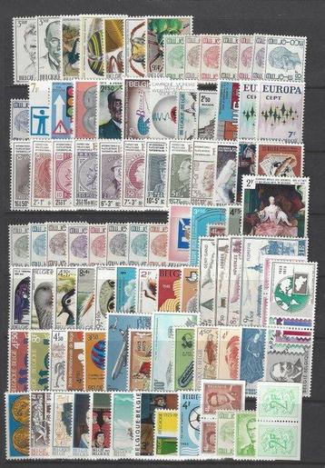 Belgique 1970/1984 - 15 volumes complets avec blocs et