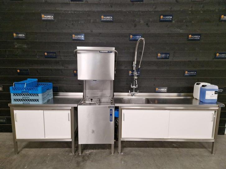 Doorschuifvaatwasser | vaatwasstraat | Rhima | WD-6 | 400V, Zakelijke goederen, Horeca | Keukenapparatuur, Gebruikt, Wassen en Drogen