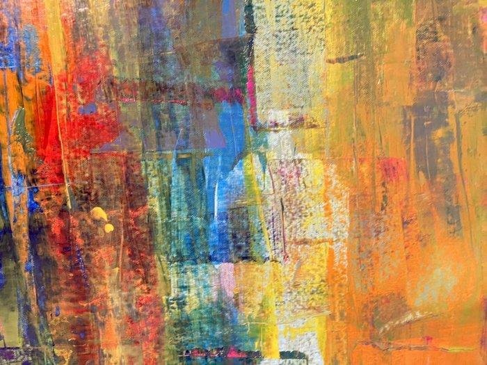 Jane Grieco - Aube urbaine- Tableau, unique, format XXL., Antiquités & Art, Art | Peinture | Moderne