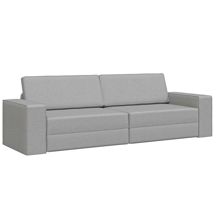 Moderne Zetel Grijs | Tweede Kansje | OP = OP (Sofa), Huis en Inrichting, Zetels | Zetels, 200 tot 250 cm, Minder dan 75 cm, Rechte bank