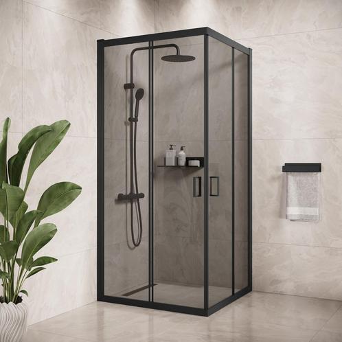 Douchecabine Dakota 90 x 90 x 190 cm Zwart Getint Glas, Doe-het-zelf en Bouw, Sanitair, Nieuw, Verzenden
