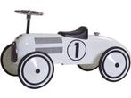 Retro Roller Lewis - Loopauto - Metalen wielen - Wit, Verzenden, Nieuw