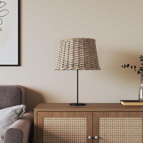 vidaXL Lampenkap Ø40x26 cm wicker bruin, Huis en Inrichting, Lampen | Overige, Nieuw, Verzenden