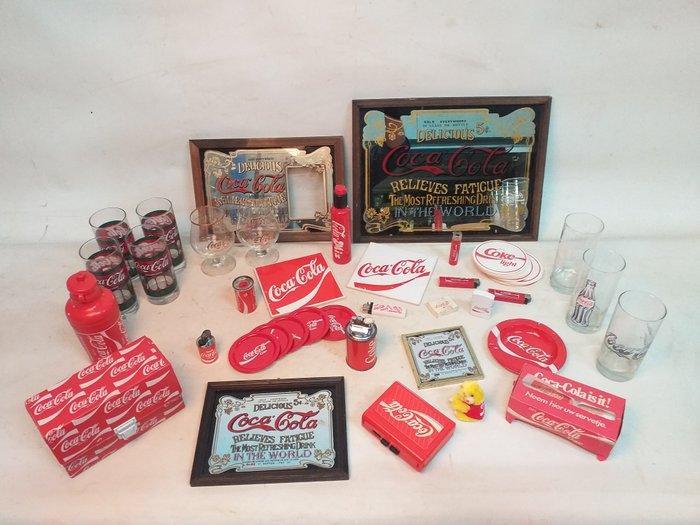 Coca Cola Se - Reclamebord - Glas, Antiek en Kunst, Antiek | Speelgoed