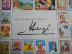 Document - Hergé - Carte de voeux 1975/1976 - Faux timbres, Nieuw
