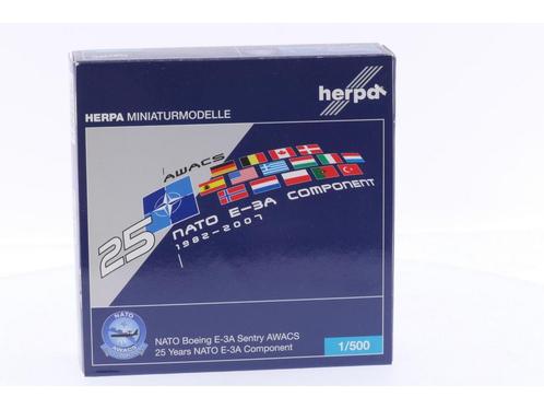 Schaal 1:500 Herpa 515269 NATO Boeing E-3A Sentry AWACS R..., Hobby en Vrije tijd, Modelbouw | Vliegtuigen en Helikopters, Gebruikt