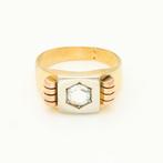 Ring Driekleurig goud Diamant  (Natuurlijk)