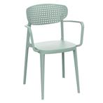 Stoel | COMO ARM | Kunststof | Mint Green | In-/Outdoor |HC, Verzenden, Nieuw in verpakking