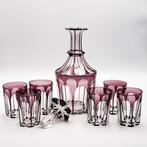 Val Saint Lambert Art Deco Crystal Glass Decanter-Drinking