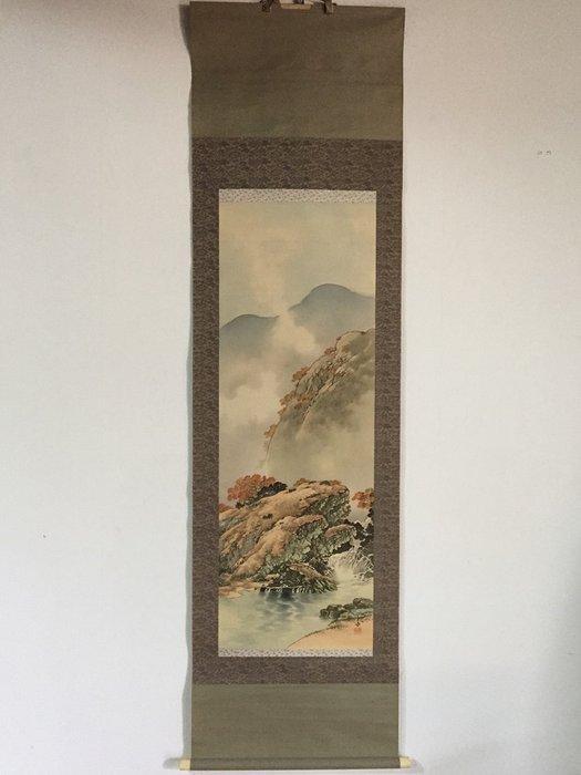 Autumn Landscape / Japanese Vintage Hanging Scroll KAKEJIKU, Antiek en Kunst, Antiek | Overige Antiek