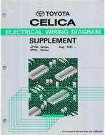 1991 TOYOTA CELICA ELECTRISCH SCHEMA WERKPLAATSHANDBOEK, Auto diversen, Handleidingen en Instructieboekjes