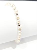 Armband - 18 karaat Witgoud Parel, Handtassen en Accessoires, Armbanden, Nieuw
