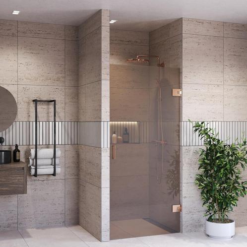 Douchedeur BWS Portos Profielloos Geborsteld Brons 90x200 cm, Doe-het-zelf en Bouw, Sanitair, Douche, Nieuw, Ophalen of Verzenden
