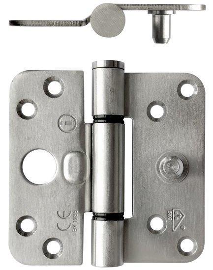 Intersteel SKG3 Glijlagerscharnier Ronde hoek 89x89 mm RVS, Doe-het-zelf en Bouw, Hang- en Sluitwerk, Ophalen of Verzenden