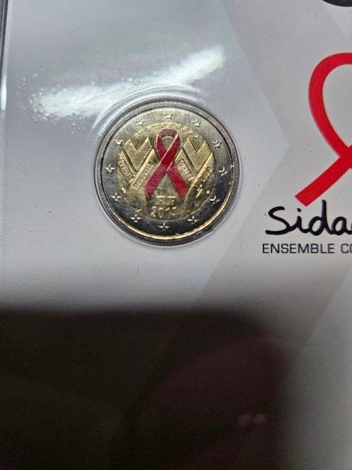 Frankrijk. 2 Euro 2014 Sidaction (Zonder Minimumprijs), Postzegels en Munten, Munten | Europa | Euromunten